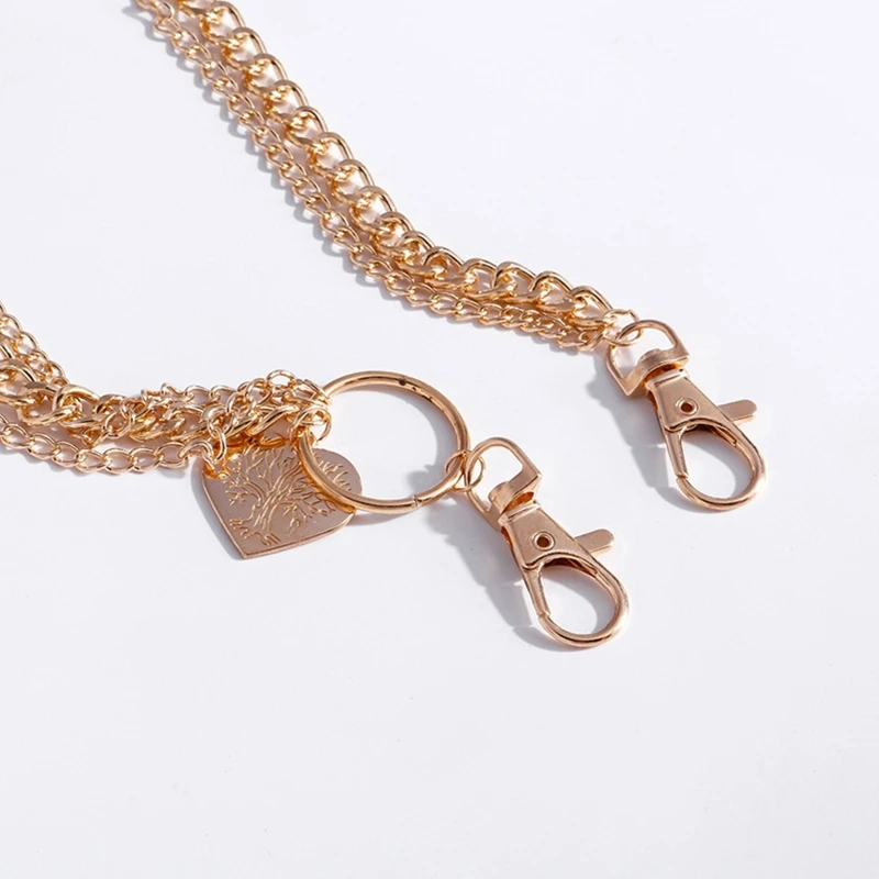 

Skirts Pants Chain Goth Multi Layer Chains Butterfly Heart Shape Pendant Waist Wallet Pocket Chain for Women Girls Drop Shipping