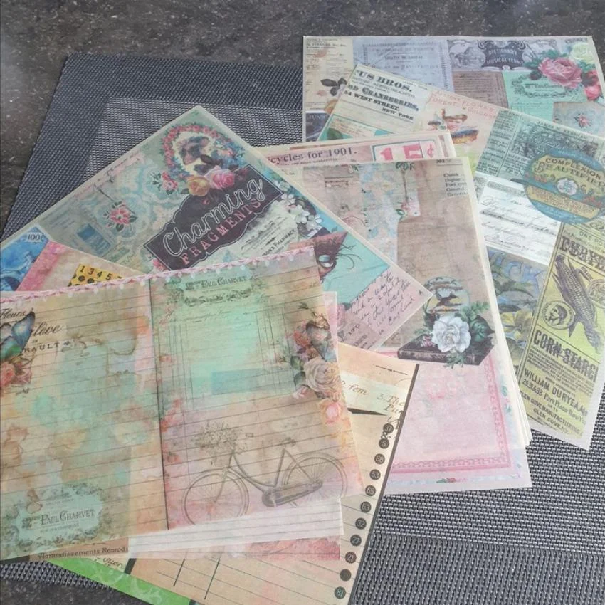 

Vintage Pattern Vellum Paper For Scrapbooking Happy Planner/Card Making/