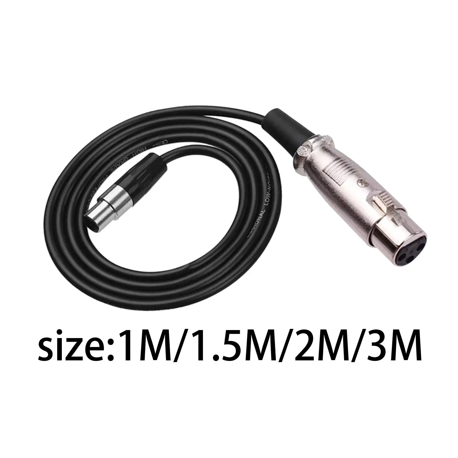 

Female to Female XLR to XLR Microphone Cable XLR Mic Cable Audio Cable Cord Balanced for Preamps Radio Station Recording Studio