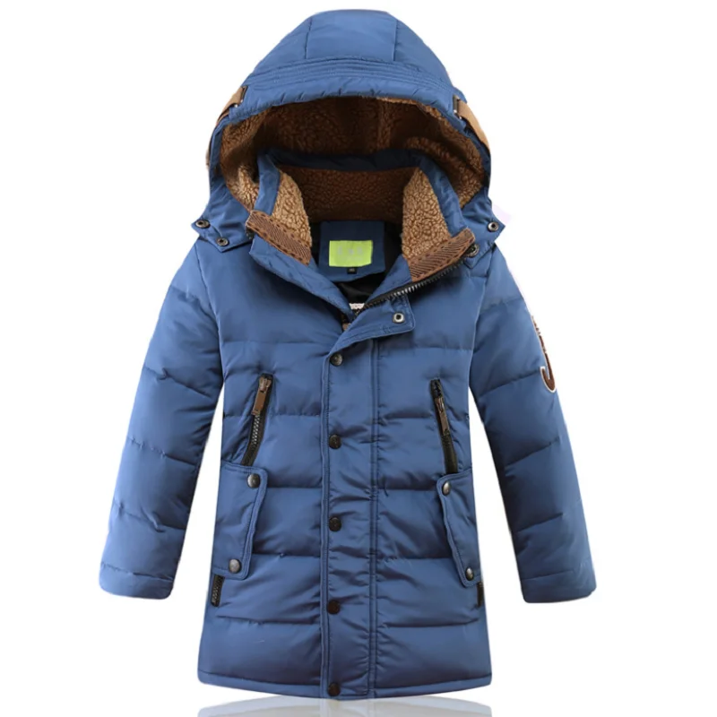 

-30 Degree Winter Children Duck Down Long Jacket For Children Clothing 2022 Big Boys Clothes Thickening Warm Coat Kids Outerwear