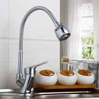 yanksmart superior in quality and reasonable in price kitchen faucet chrome polished basin faucet hot and cold water swivel tap