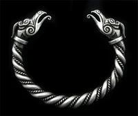 nordic viking crow bracelet fashion accessories viking jewelry men and women retro crow bracelet open bangle