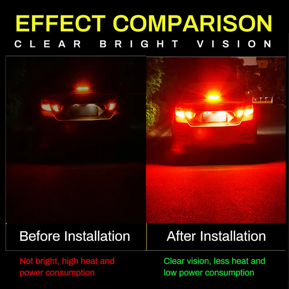 

1157/T20/1156 LED Strobe Car Canbus Bulbs Super Bright 3030 27SMD Universal Car Backup Reverse Lights Tail Signal Lamps RED 12V