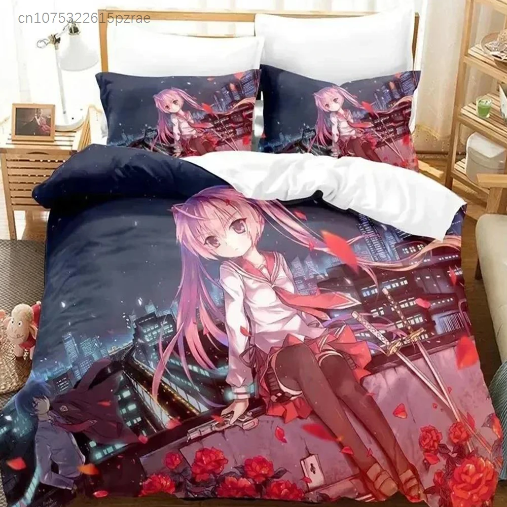 Фото Комплект постельного белья Anime Aria The Scarlet Ammo Hidan No Aria с принтом, включающий наволочку и пододеяльник, мягкий, размеры Queen и King, для дома №1