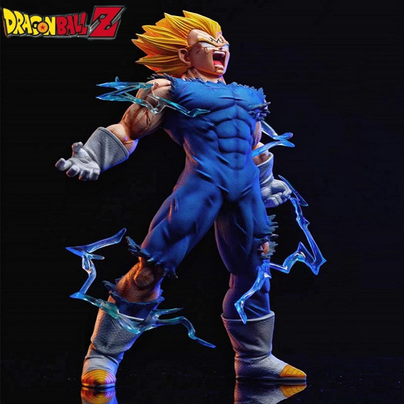 

25cm Dragon Ball Z Majin Vegeta Anime Figure Self-destruct Dbz Super Saiyan Action Figures Pvc Statue Model Figurine Toys Gift