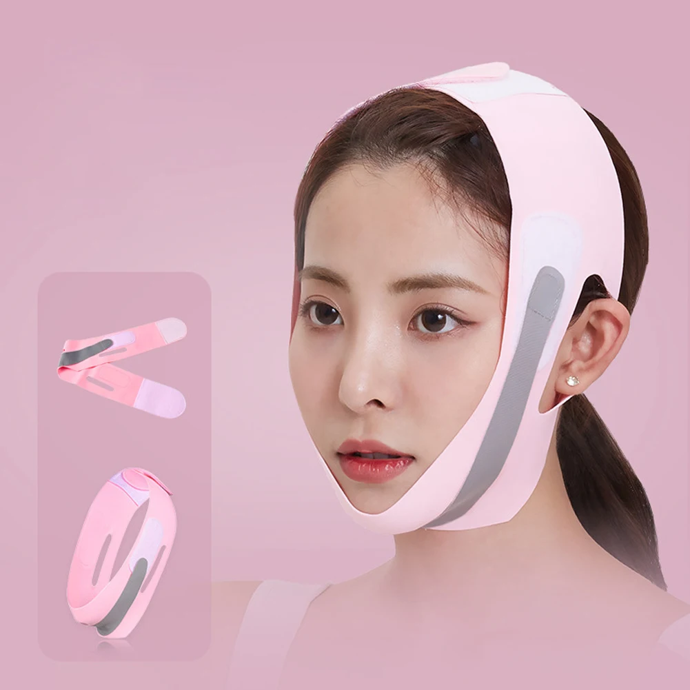 

Ladies elastic face-lifting bandage V-line face shaping device, chin and cheek lifting belt, anti-wrinkle care beauty tool