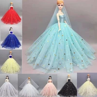 16 bjd sequin moon star princess dress for barbie doll clothes for barbie outfits wedding gown 11 5 dollhouse accessories toy