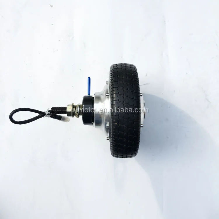 

emb braking 24v 180w mono shaft solid rubber tire brushless dc 8 inch wheel electric motor for wheelchair