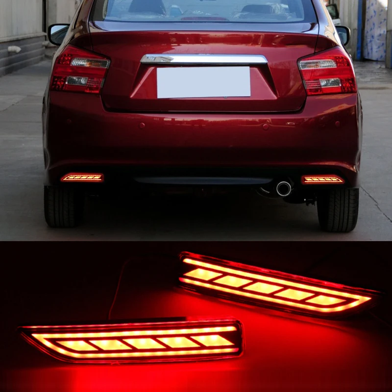 

2Pcs Car LED Rear Bumper Reflector Lamp For Honda CRV CR-V 2007 2008 2009 Rear Fog Lamp Brake Taillight Light