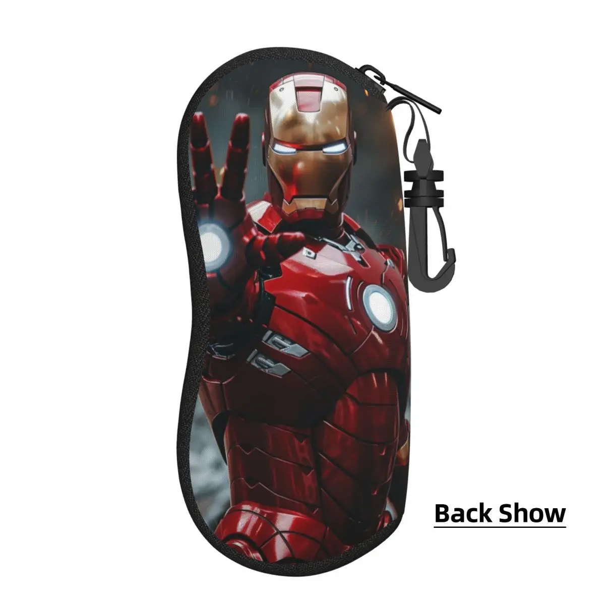 Портативный мягкий футляр для очков Iron Man — легкий приятный путешествий чехол с