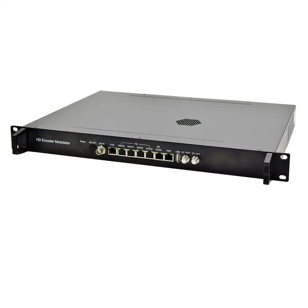 Фото 24-канальный Full HD ASI IP ISDB-T/DVB-T/DVB-C кодер-модулятор с поддержкой H.264/H.265, готовый к работе с RF-конвертером, металлический корпус, оборудование для Web TV №4