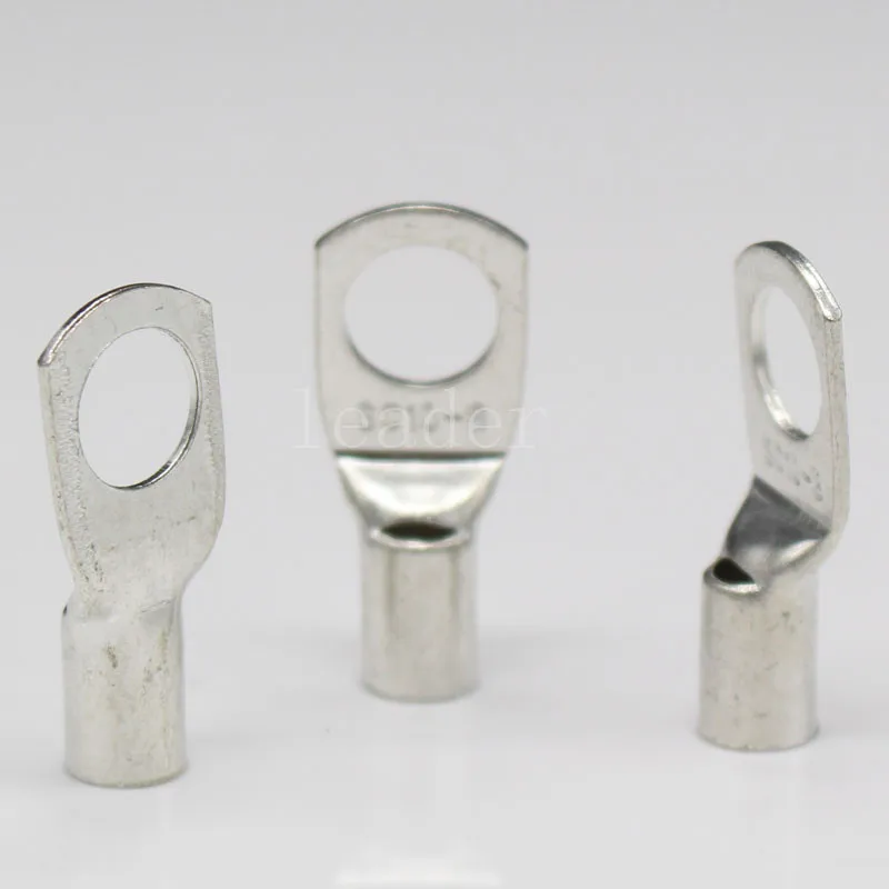 

100 шт./лот флейта 10 мм 2 наконечника стартера аккумулятора обжимные медные клеммы для припоя люверсы кольцевая трубка