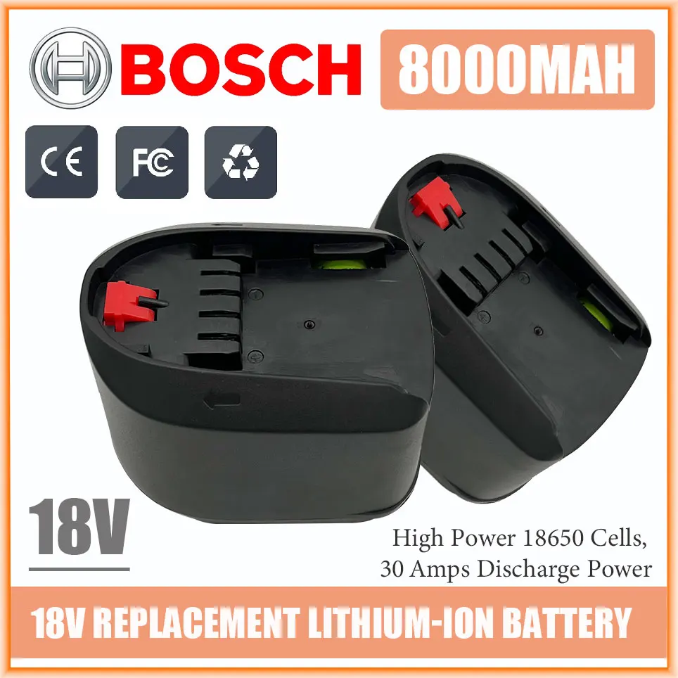 

Комплект литий-ионных батарей Bosch, 18 в, 8000 Ач, мАч