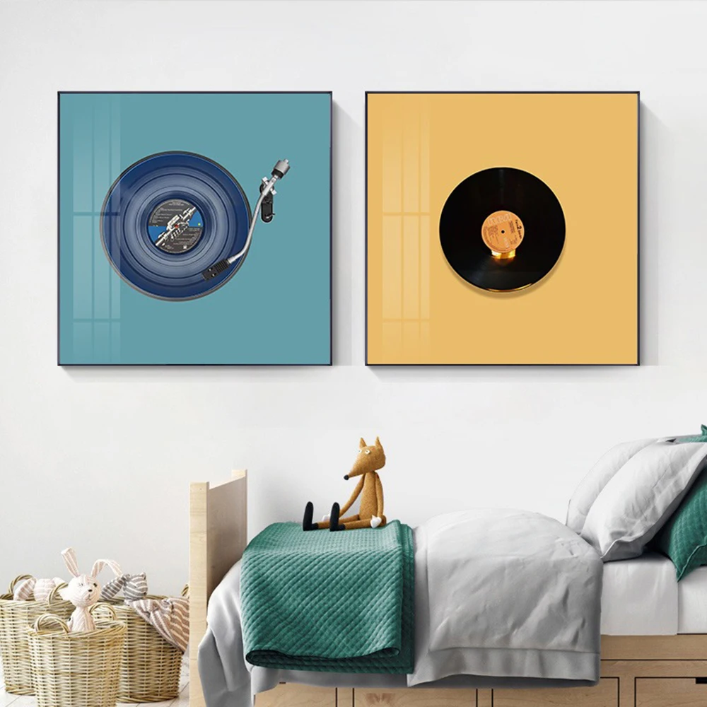 Cd Album Canvas Painting Modern Music Wall Art Nordic Posters And Prints Square Picture For Room Home Decor