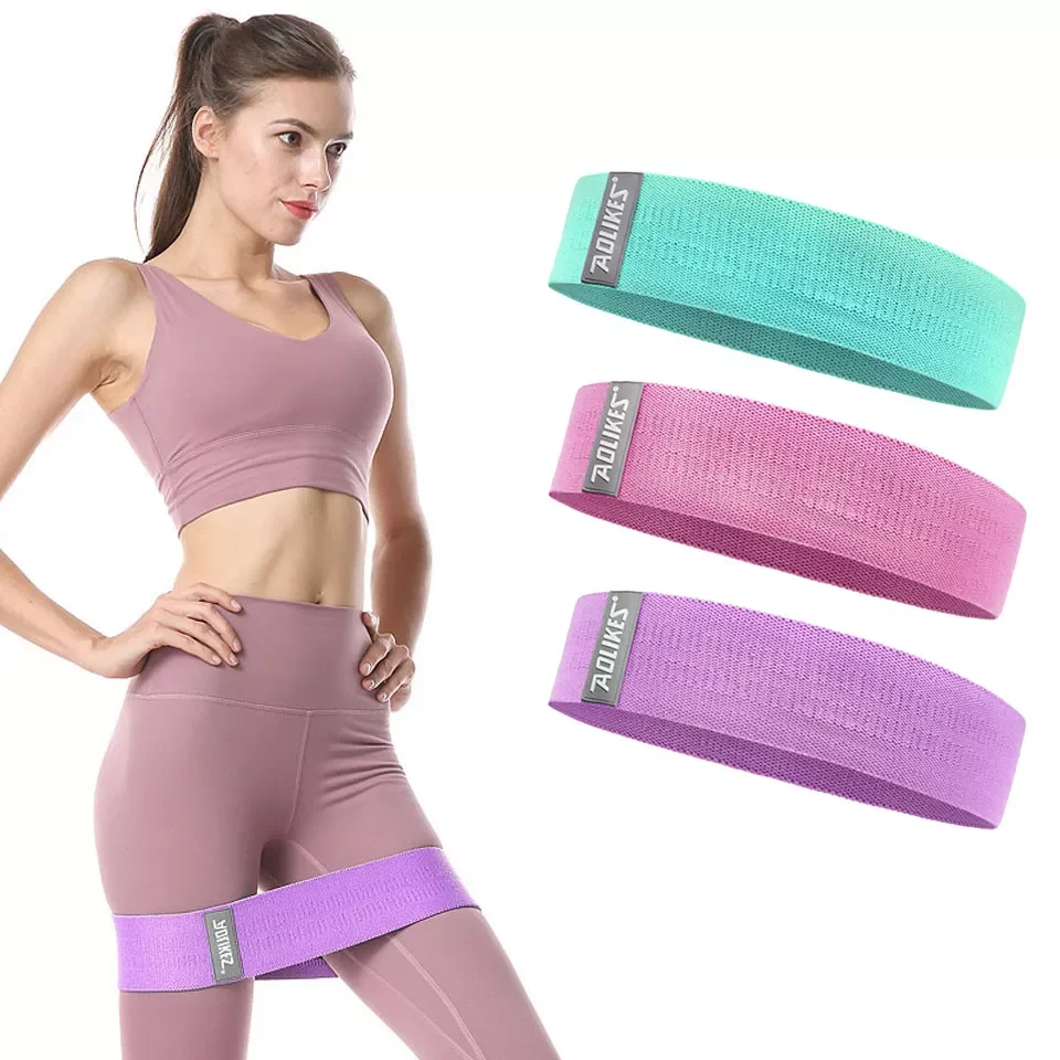 

Hot One Piece Hip Band Yoga Resistance Band Wide Fitness Exercise Legs Band Loop For Circle Squats Training Anti Slip Rolling
