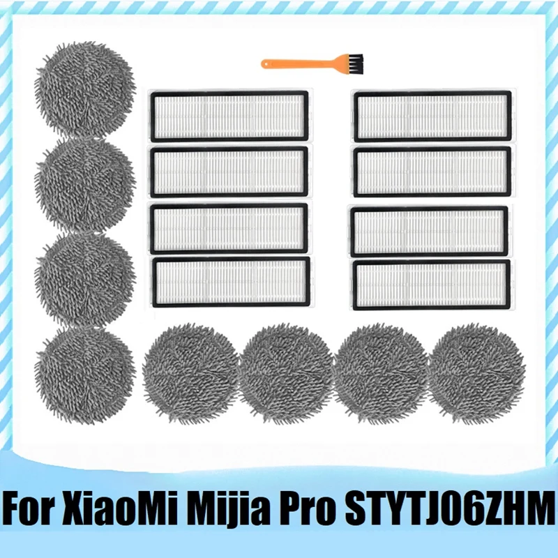 

Запчасти для робота-пылесоса Xiaomi Mijia Pro STYTJ06ZHM, сменные детали для моющейся швабры, тканевый фильтр HEPA
