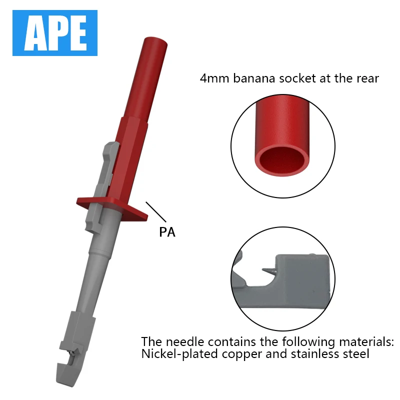 Проволочный зонд для пирсинга с 4 мм банановым разъемом