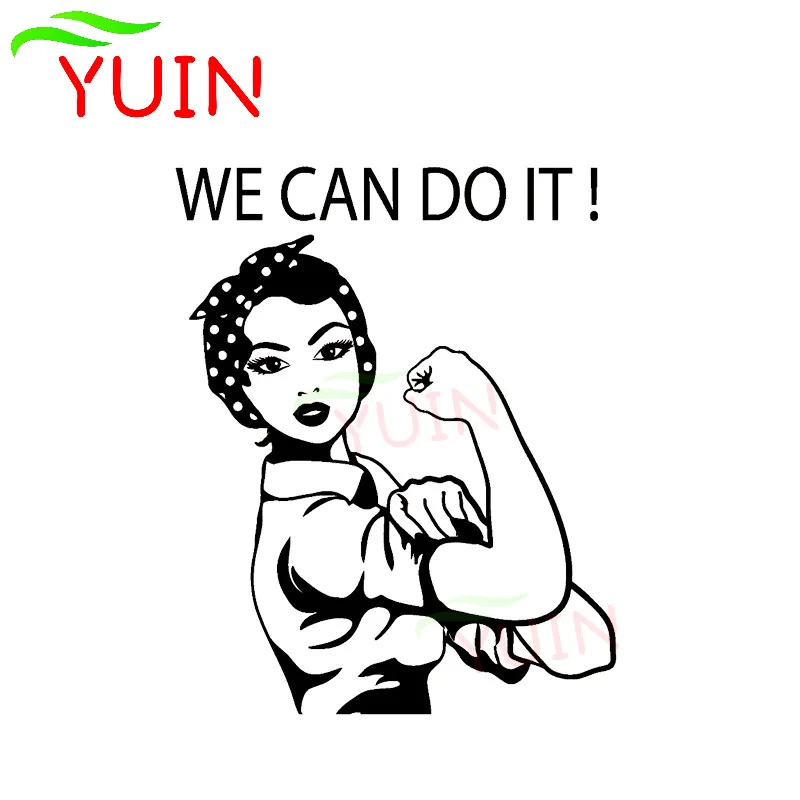 

YUIN Car Sticker We Can Do The Hard Work Mrs. Popular Decals Personality PVC Body Window Decoration Accessories Waterproof Decal