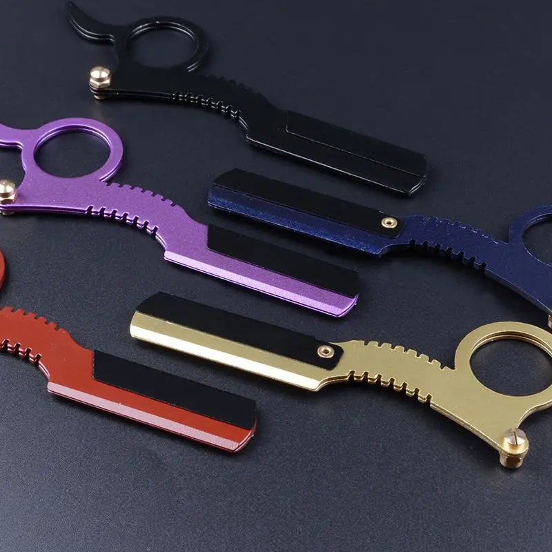 Складной парикмахерский бритвенный станок для стрижки бороды бровей