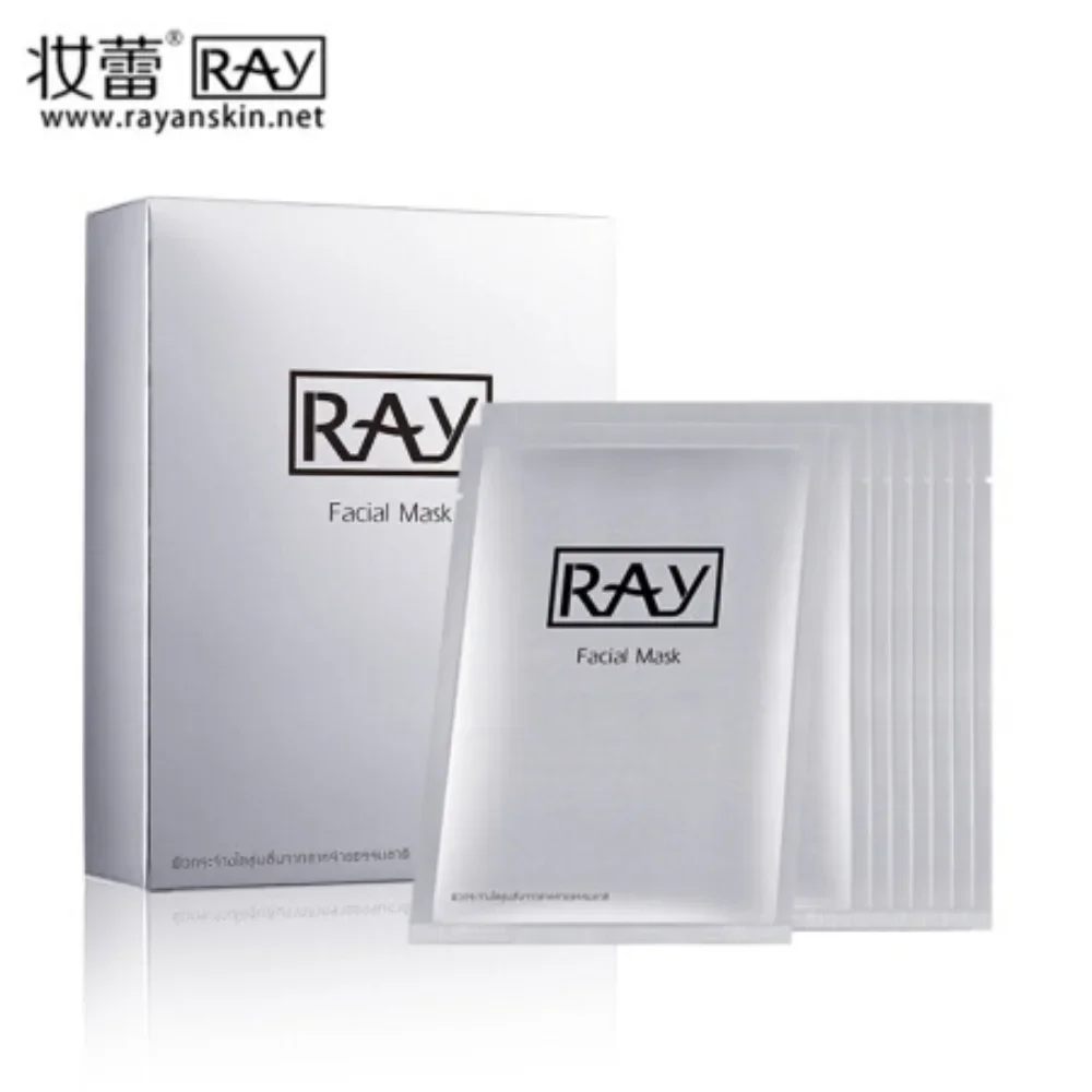 Фото Тайская маска RAY Silk Gold Silver, 10 штук, увлажняющая, сужающая поры, балансирующая водный и жировой баланс, осветляющая кожу №5