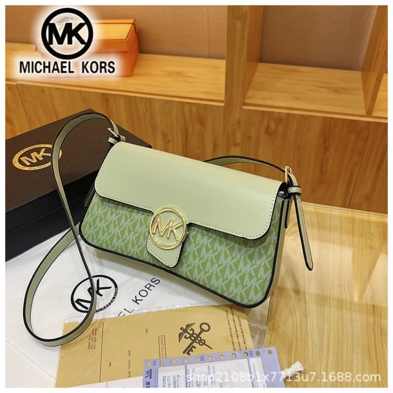 Фото Новая женская повседневная модная сумка Michael Kors 2026: наплечная/ручная, с логотипом MK, большая вместимость, для отпуска №4