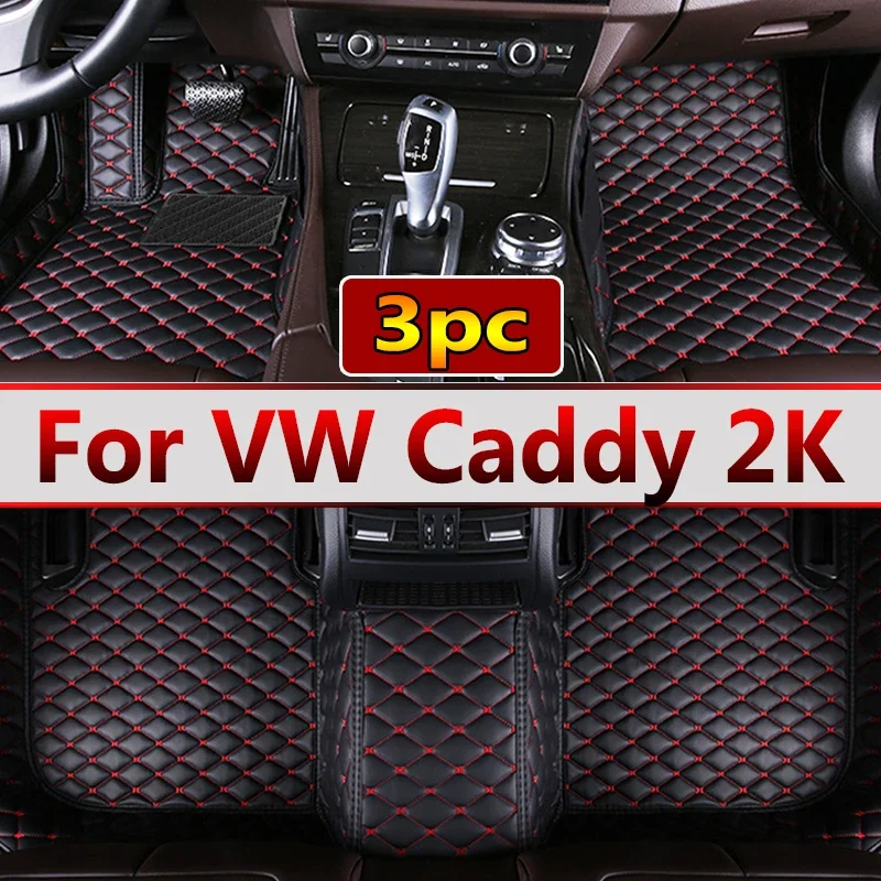 Car Mats For VW Volkswagen Caddy 2K 2015~2019 Waterproof Accesorios Para Auto Floor Tapetes Carro Accessories