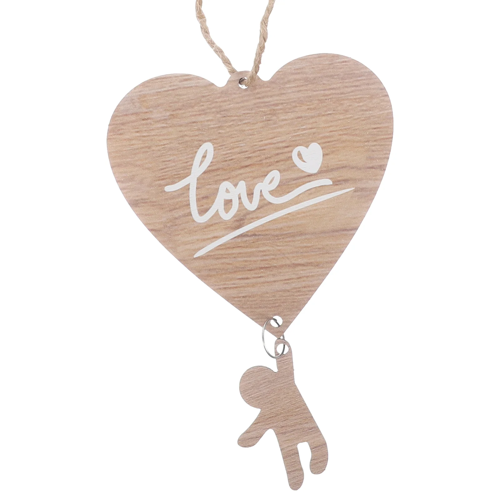 

Heart Shape Wooden Hanging Board Decorative Wood Pendant Valentine's Day Pendant