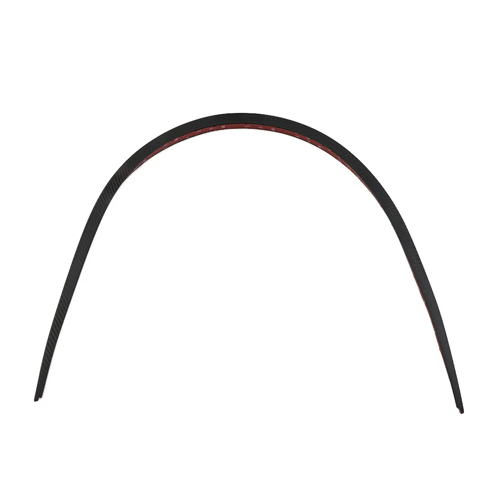 

Wing Car Spoiler Bonnet Carbon Fiber Flexible Hatch Gate Rear Roof Tail Trunk 1.2M Accessory Black Replacement