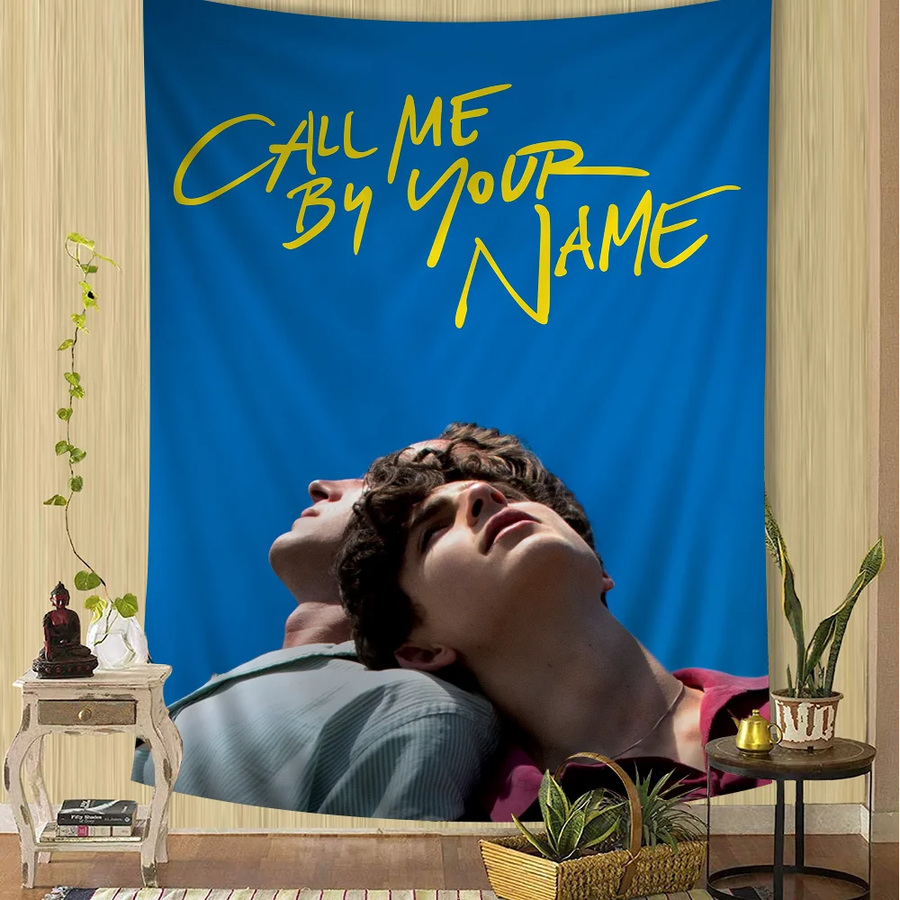 Настенный гобелен с надписью Call Me by Your Name