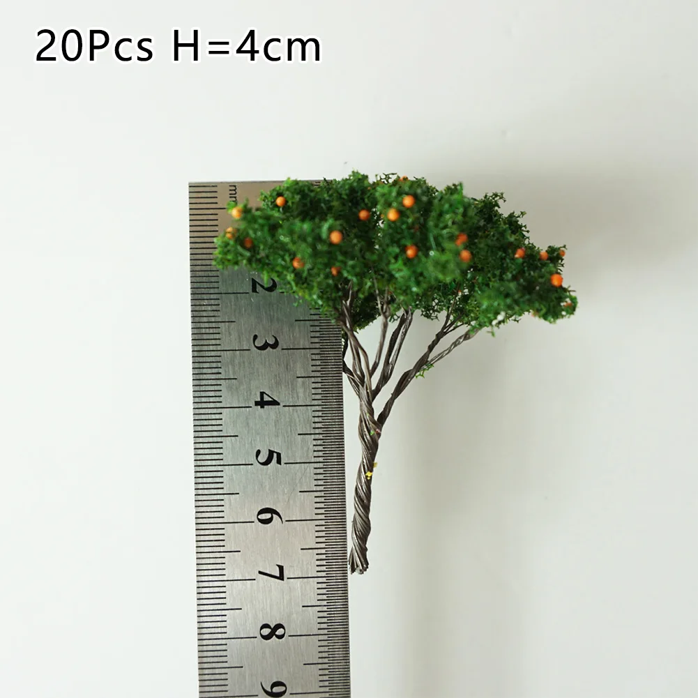 20Pcs Model Trees Train Railroad Micro Landscape Layout Diorama Scale Tree 7cm Decorate Building Model Roadway For Kid Gift images - 6