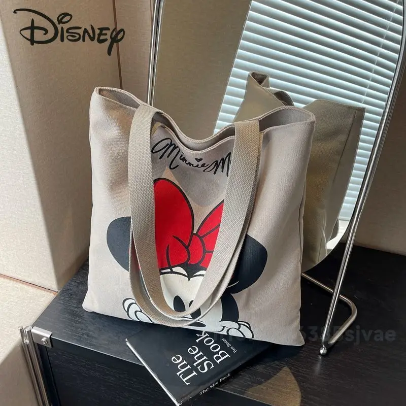 Новая женская сумка Disney модная Высококачественная Холщовая Сумка через плечо