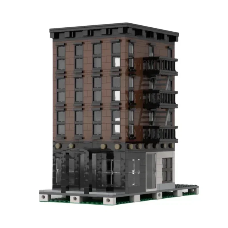 Модель Street View MOC строительные кирпичи Нью-Йорк квартира дом модульные технологии