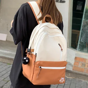 Female Teenager High Capacity Book Bag Girl Travel Laptop Student Backpack Ladies Nylon College Fash