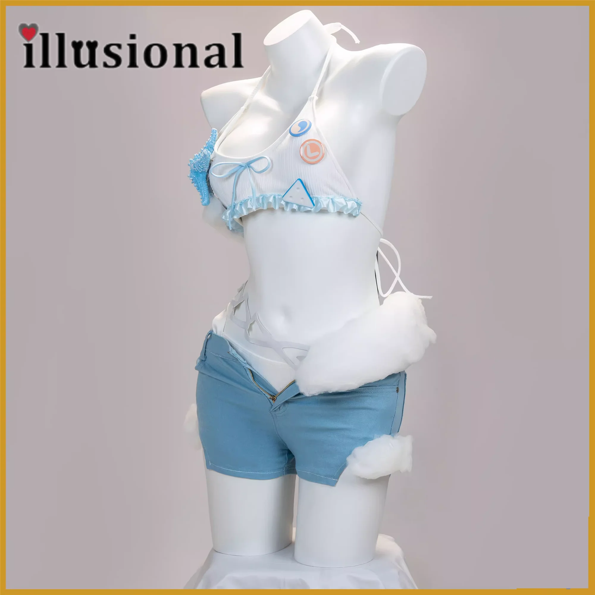 Серо-Ворон иллюзии: Карающий костюм Lucia для косплея купальник lucia летнее