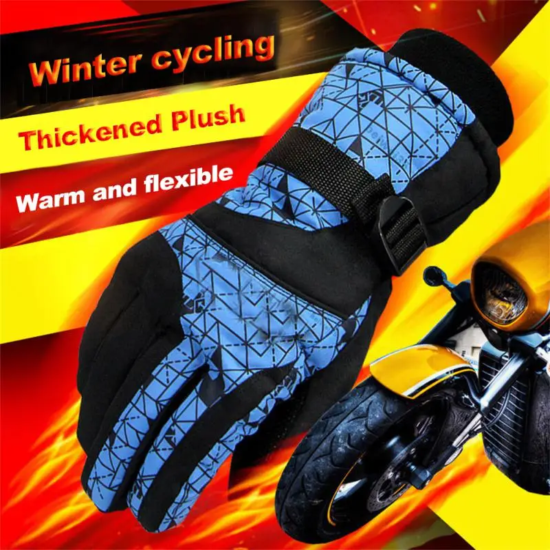 

Winter Cycling Gloves Bicycle Warm Touchscreen Full Finger Gloves Waterproof Outdoor Bike Skiing Motorcycle Riding