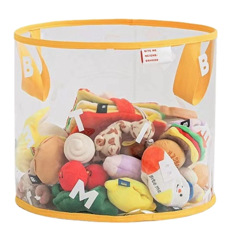 

Toy Storage Bins Building-Block Storage Bag/Bin for Bedroom Floor Decors Basket with Handle Toy Bucket Box