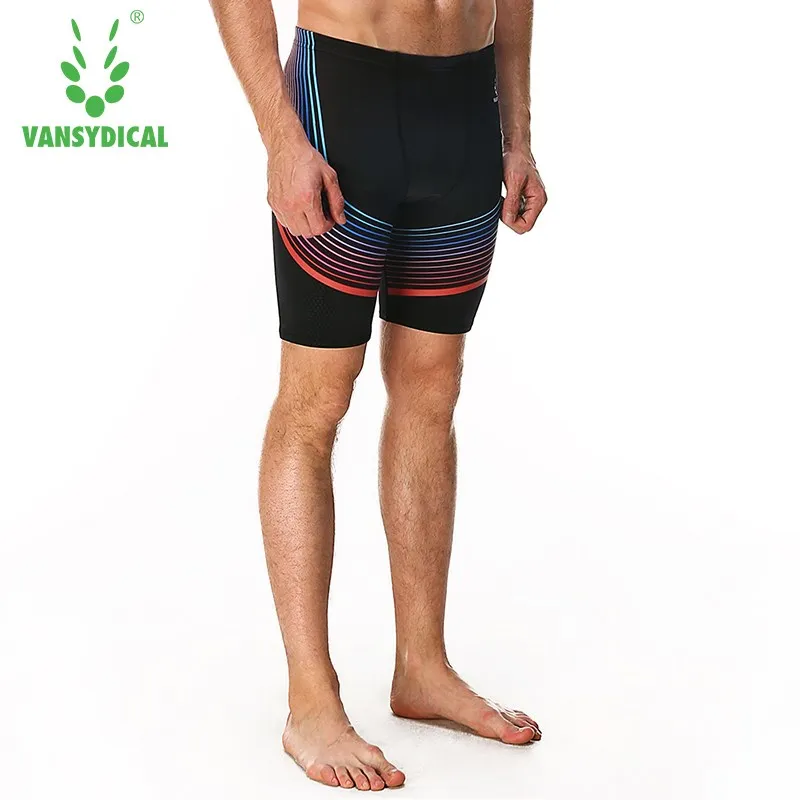 Men Swimwear Tight Swim Trunks Quick Dry Swimming Shorts Mens Swimsuit Boys Beach Shorts Black Swimming Trunks Pants