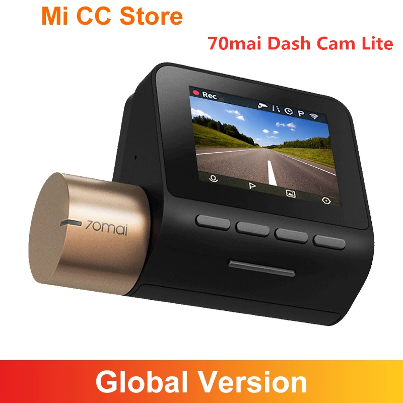 

70mai Dash Cam Lite 1080P Car Cam Recorder 24H Parking Monitor Car DVR 2'' LCD Screen 130FOV Night Vision 70 mai Lite