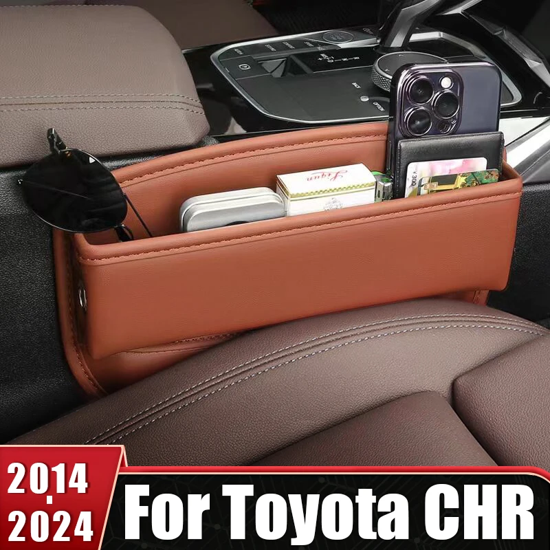 

For Toyota C-HR CHR C HR CH R 2016 2017 2018 2019 2020 2021 2022 2023 Car Seat Crevice Slot Storage Box Bag Key Phone Organizer