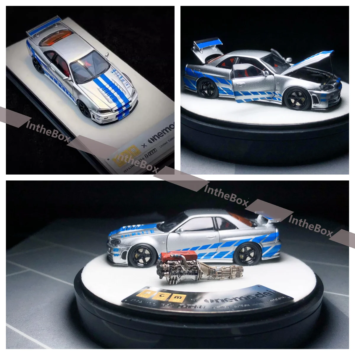 Модель автомобиля PGM ONEMODEL 1/64 GTR R34