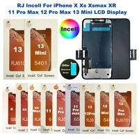 incell rj for iphone x xs xsmax xr 11 pro max 12 pro max 12 13 mini 13 lcd display with touch screen digitizer replacement parts