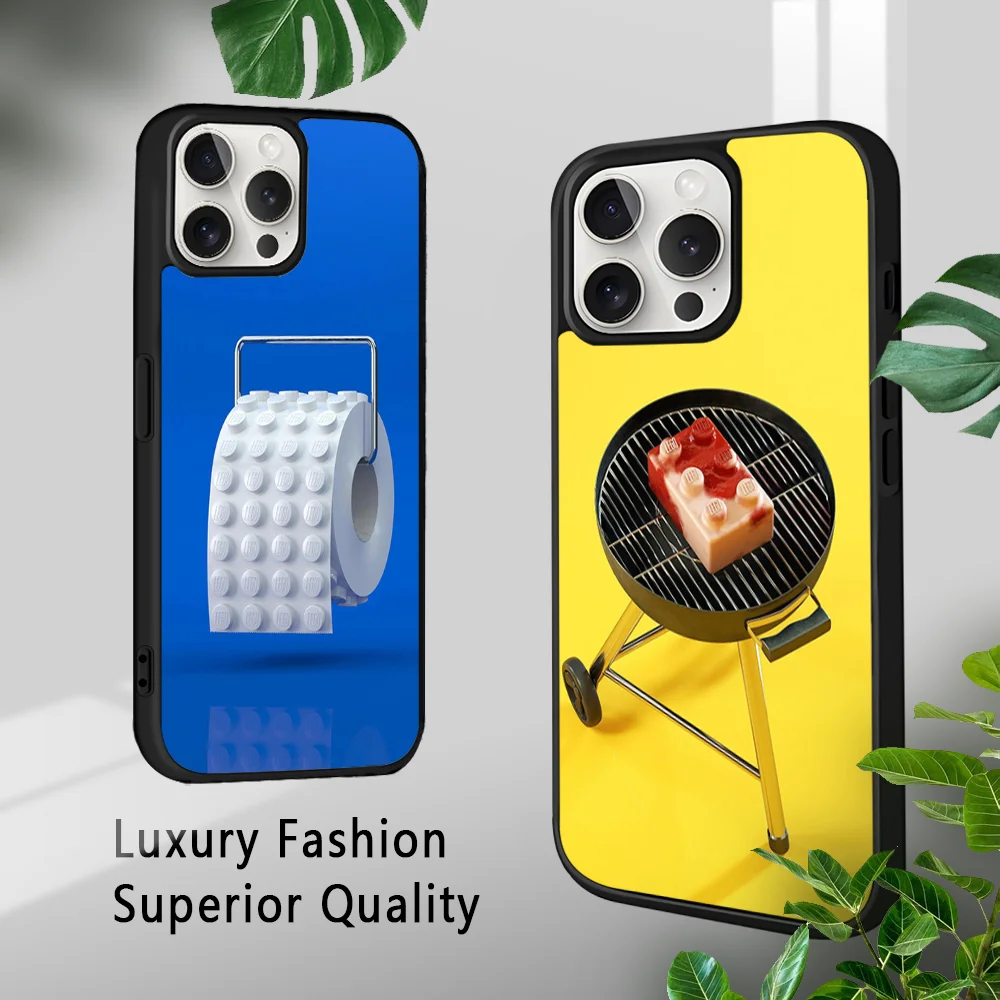 Комплект L-Lego инновационный дизайн чехол для телефона iPhone 16 15 14 13 12 11 Pro Xs Max Mini Plus