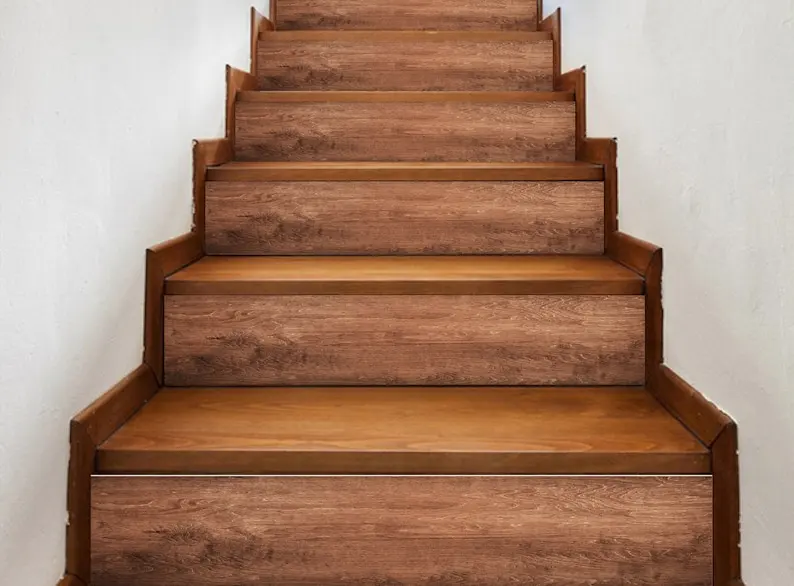 

15 strips Stair Riser Decals Vinyl Strip Self Adhesive Waterproof Easy to Trim Removable DIY Décor Peel and Stick SKUem33