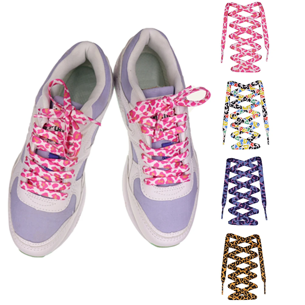 

1 пара модных леопардовых искусственных креативных плоских кроссовок, обувь со шнурками для женщин, мужские аксессуары для обуви