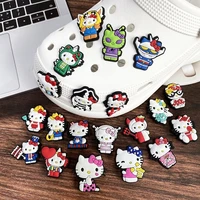 hello kitty shoe charms sanrio anime 21 styles cartoon charms accessories decorations pvc buckle for diy garden shoe kids gifts