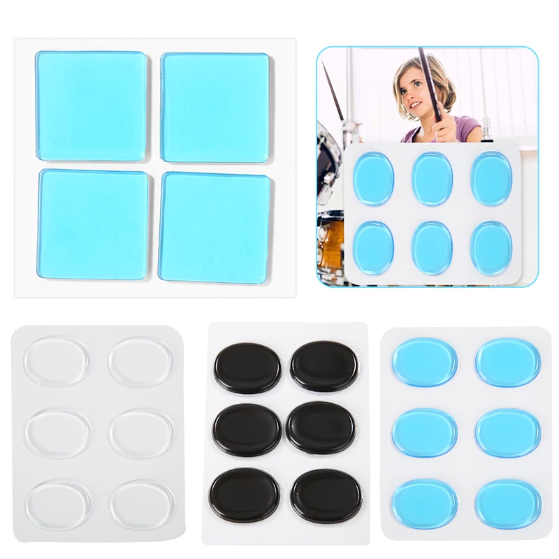 

4 шт./компл. бесшумные амбушюры для барабана, Эргономичные Силиконовые амбушюры, бесшумная амортизирующая подкладка, прозрачные аксессуары ...