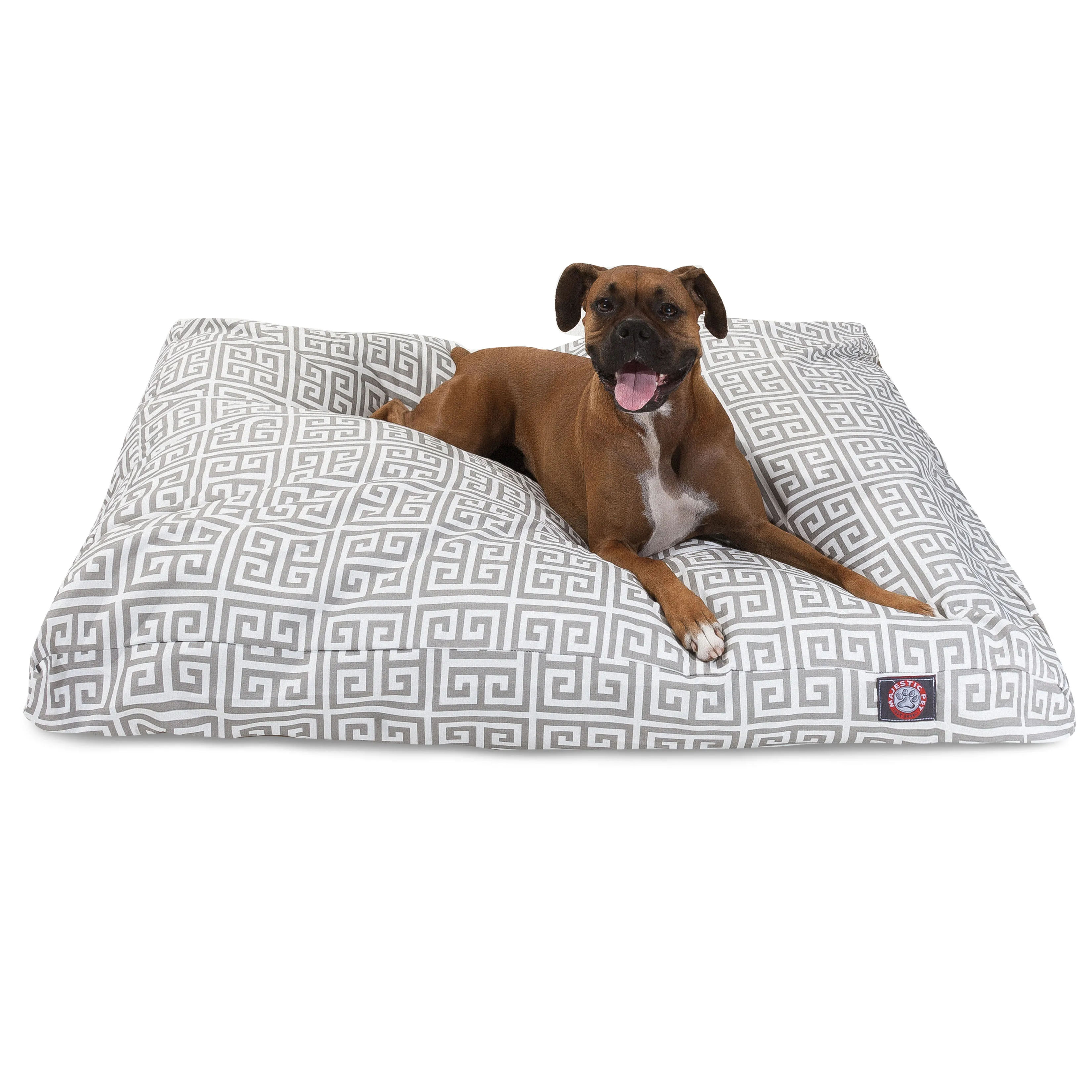 

HMTX | Прямоугольная кровать для домашних животных для собак, съемный чехол, серый, большой