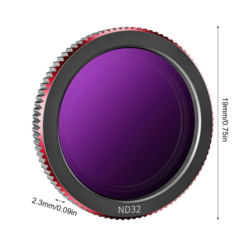 Комплект фильтров объектива для БПЛА-квадрокоптера с многократным покрытием