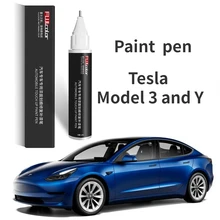 Suitable for Tesla model 3 and model Y blue paint touch-up pen blue  Roadster accessories car paint boss wheel Hub cover repair