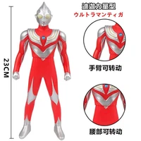 23cm large soft rubber ultraman tiga power type action figures model doll furnishing articles childrens assembly puppets toys